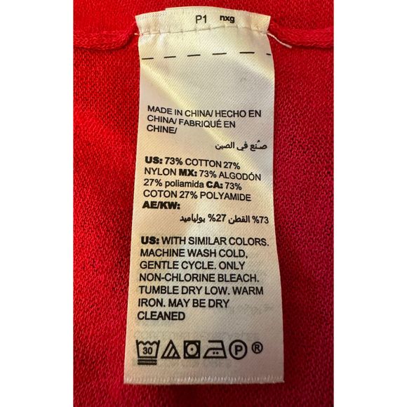 Chico's 3/4 Tie Ruched Sleeve  Open Light Cardigan-Sz 1 (8/M) - Picture 11 of 12